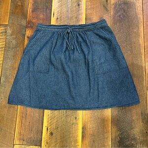 Draper James Blue A-Line Mini Skirt Casual